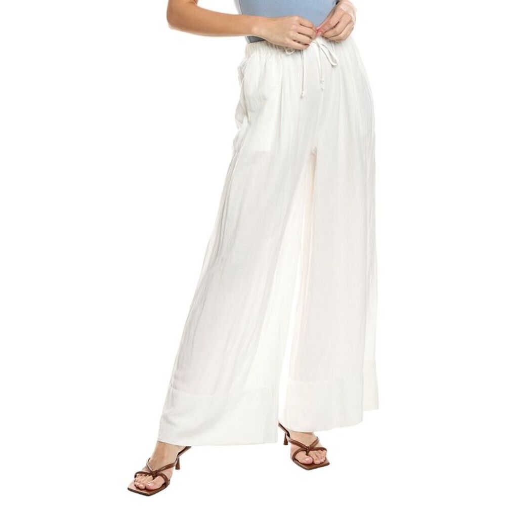 Young Fabulous & Broke Womens  Hilo Linen-Blend Pant, White